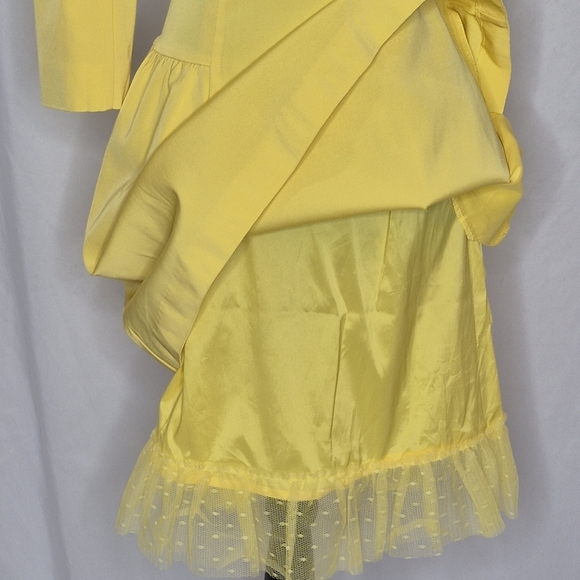 J. Crew Bright Lemon Yellow Sheath Dress w/ Polka-dot Tulle Hem - Size 0 - NWT - Picture 13 of 16